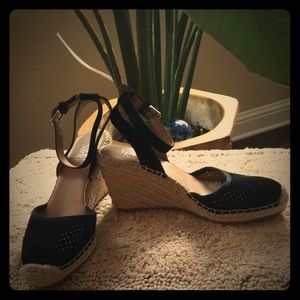 Black Franco Sarto Mirage 2 Wedge Sandal